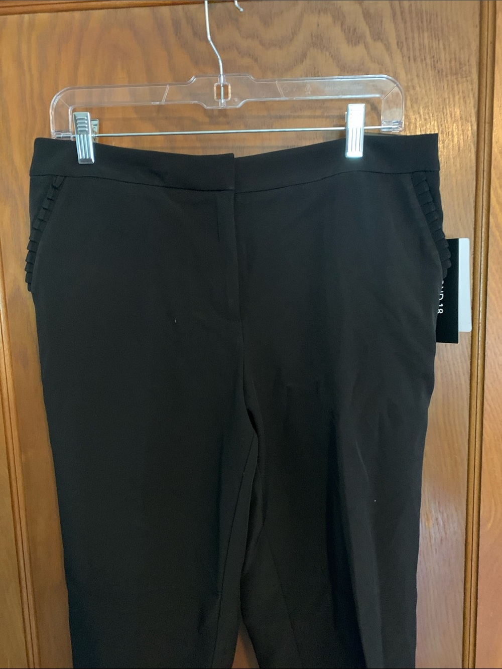 Zac & Rachel Black Ponte Slim Ankle Trousers - Picture 3 of 9